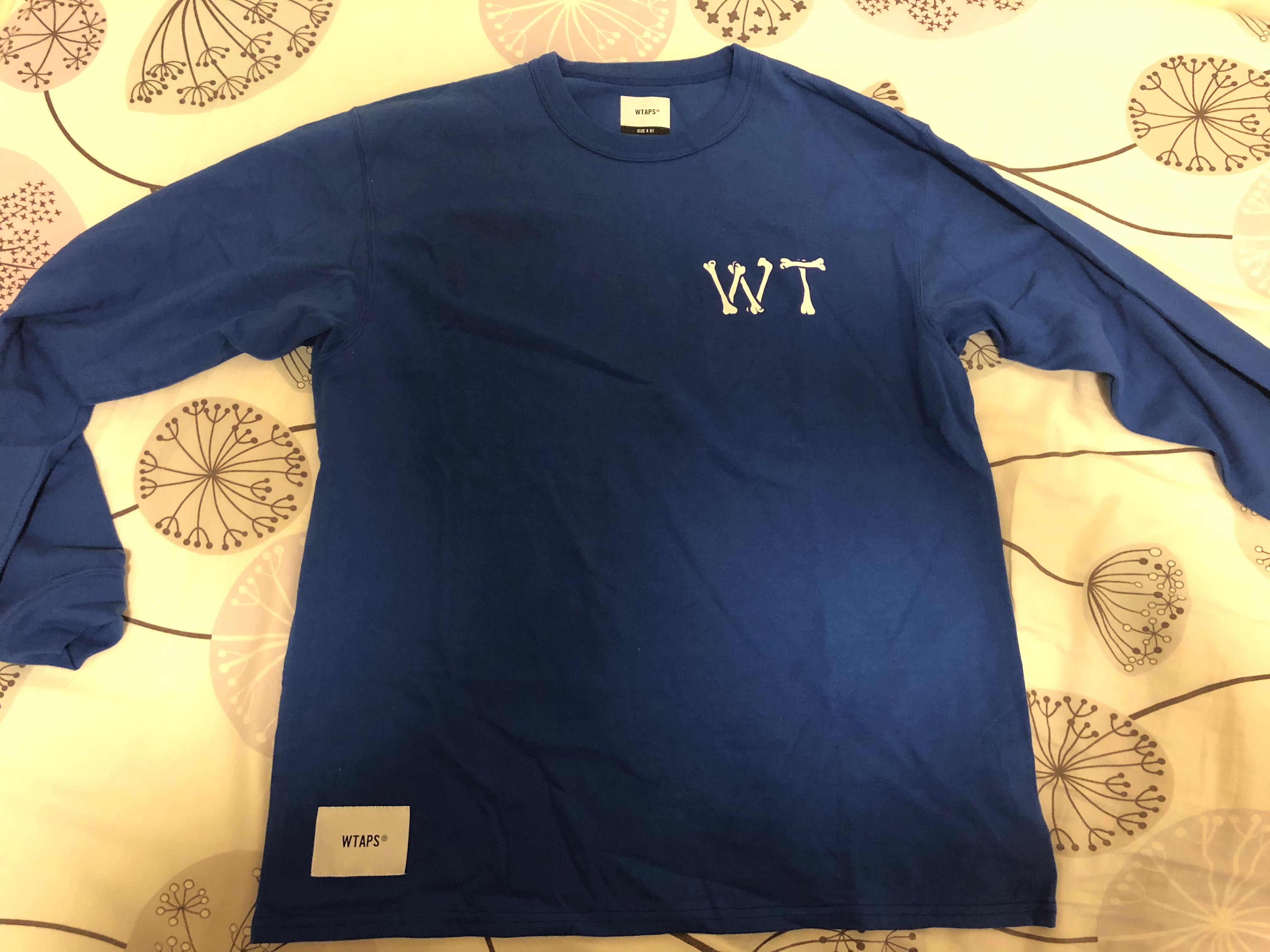 Wtaps 19ss slimy bones design ls 01 tee cotton min-nano sneak