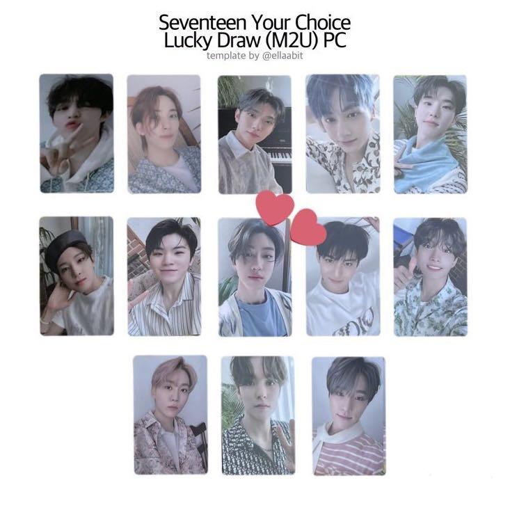 WTS SEVENTEEN ‘Your Choice’ Lucky Draw M2U Minghao/THE8 PC