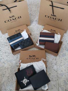 2 in 1 Coach Men's Wallet Gift Set