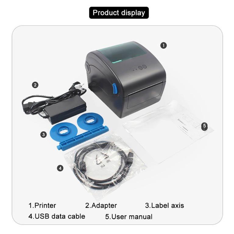 A6 Thermal Label Printer USB / Bluetooth Printer for Waybill Label ...