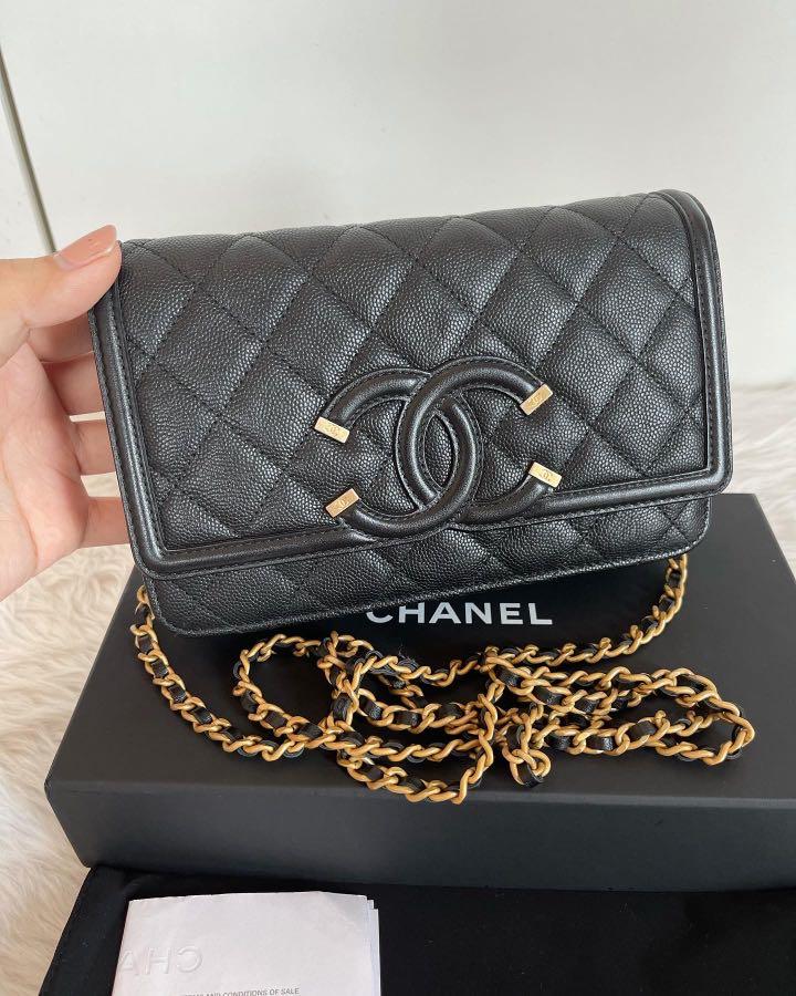 Chanel filigree woc price sales