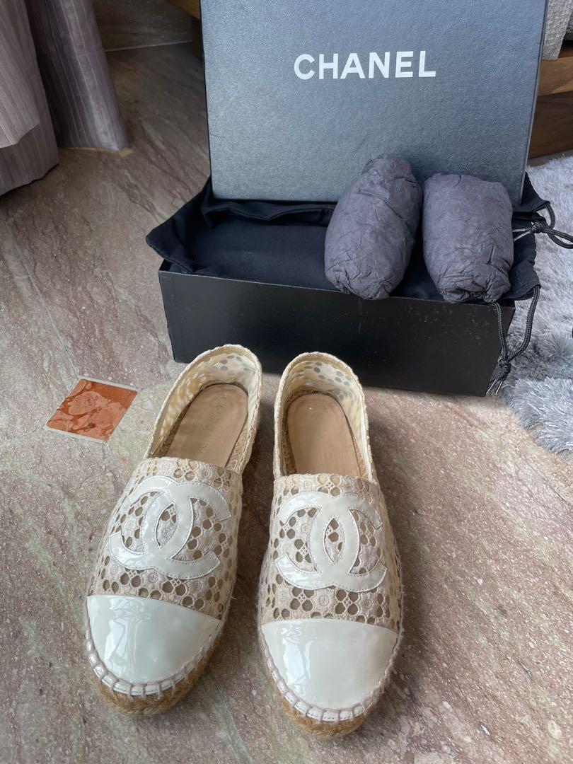 Chanel espadrilles cream online
