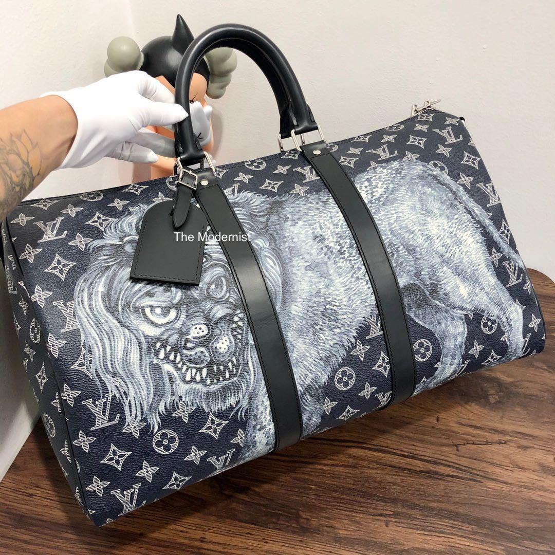 Louis Vuitton Keepall Bandouliere 45 Chapman Brother Elephant