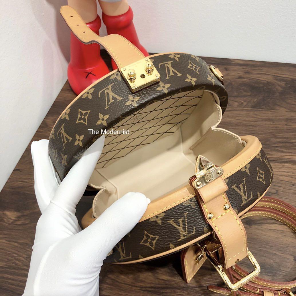 LOUIS VUITTON Petite Boite Chapeau Monogram Canvas Shoulder Handbag M43514