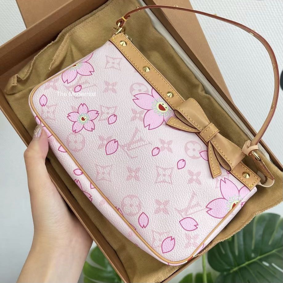 Louis Vuitton Murakami Pink Cherry Blossom Pochette Accessoires