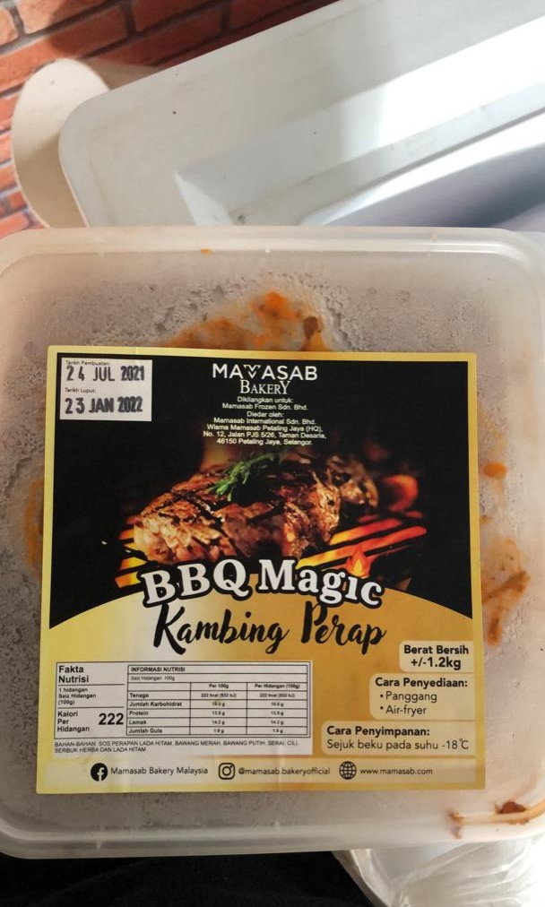 Bbq Magic Kambing Perap Food Drinks Chilled Frozen Food On Carousell