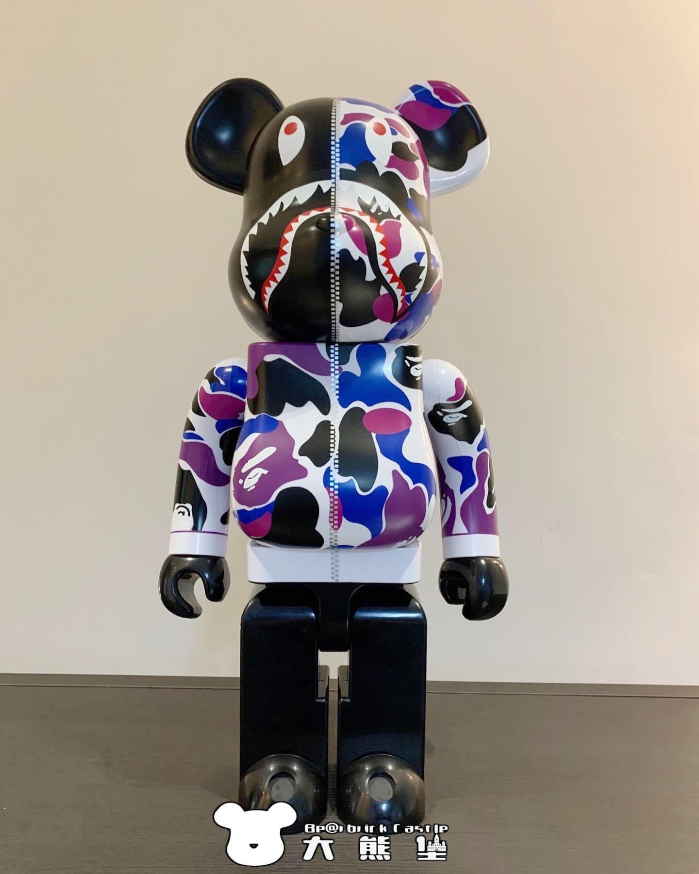 Bearbrick BAPE Camo Shark Hong Kong 12th Anniversary 1000%, Hobbies u0026 Toys,  Collectibles u0026 Memorabilia, Fan Merchandise on Carousell