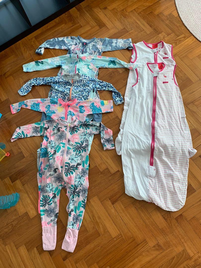 Bonds wondersuits 3yrs and plum baby 0.5tog sleeping bags 18 36mths 30 Babies Kids Babies Kids Fashion on Carousell
