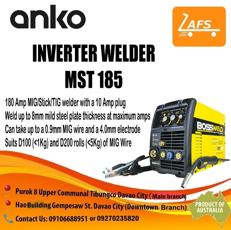 Bossweld mst185 outlet