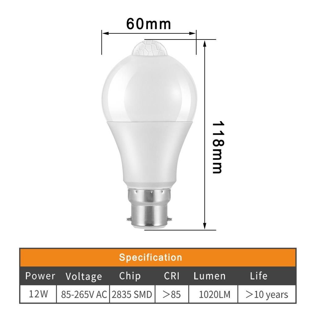 Boxlood Motion Sensor Light BulbBuilt-in PIR & Light SensorOutdoor/Indoor Aut... 