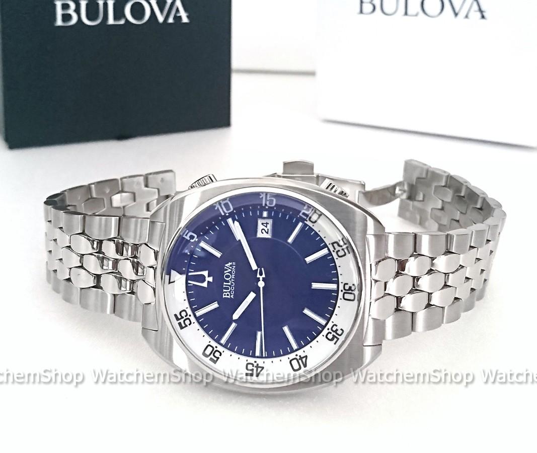 Bulova Accutron II Snorkel Blue Ultra High Frequency Sweep Seconds Watch