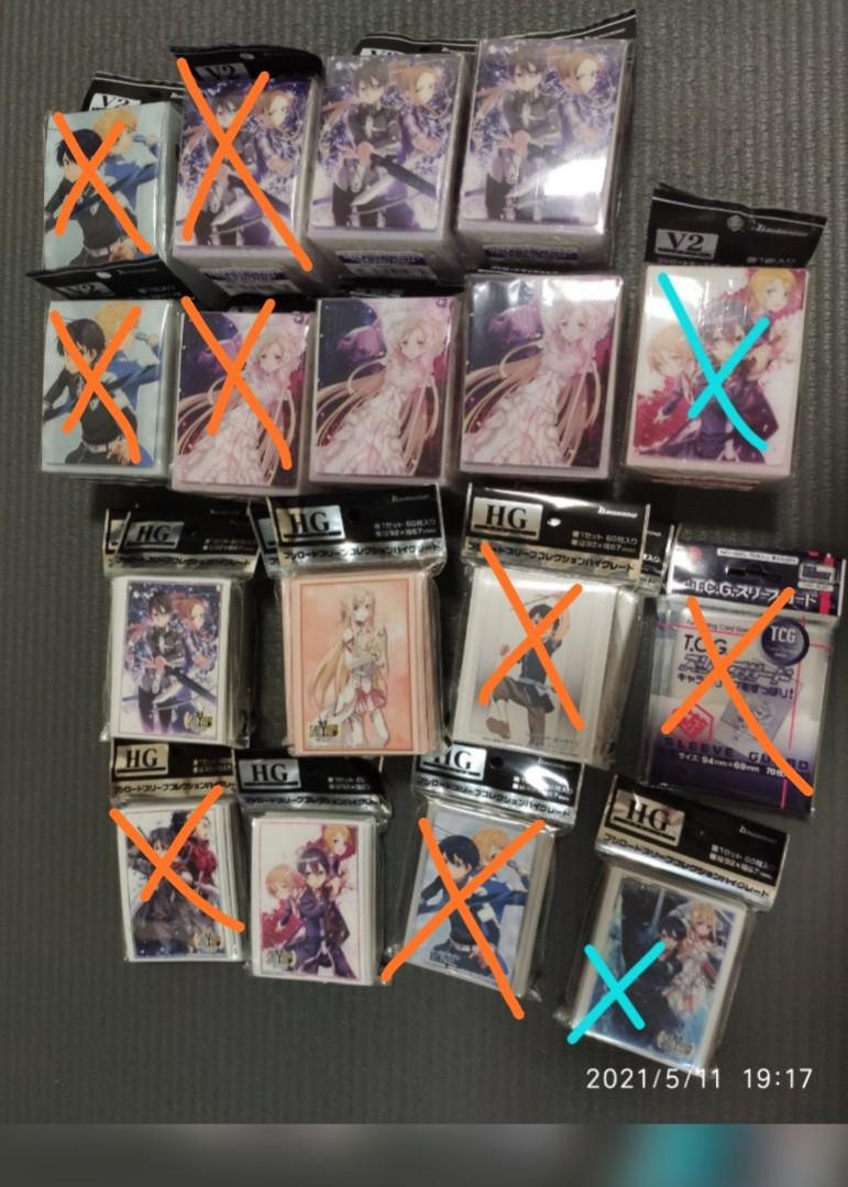 Bushiroad Sword art online anime sleeves and deck box SAO 10th anniversary,  Hobbies & Toys, Toys & Games on Carousell