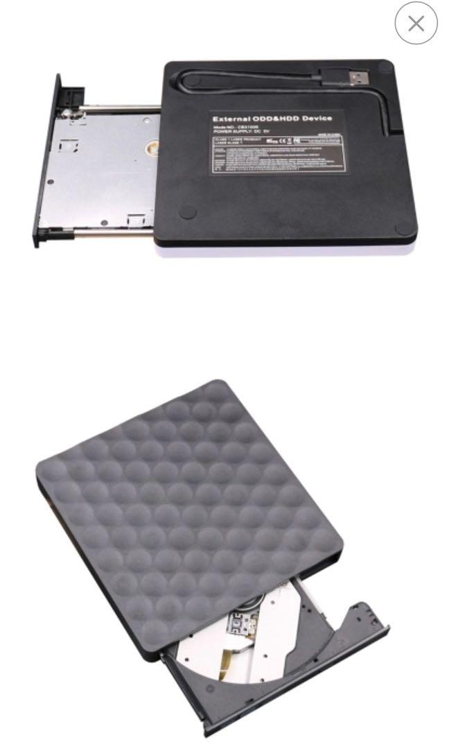 CB31005 Ultra Thin Portable External Optical Drive USB 3.0, Support 2.0