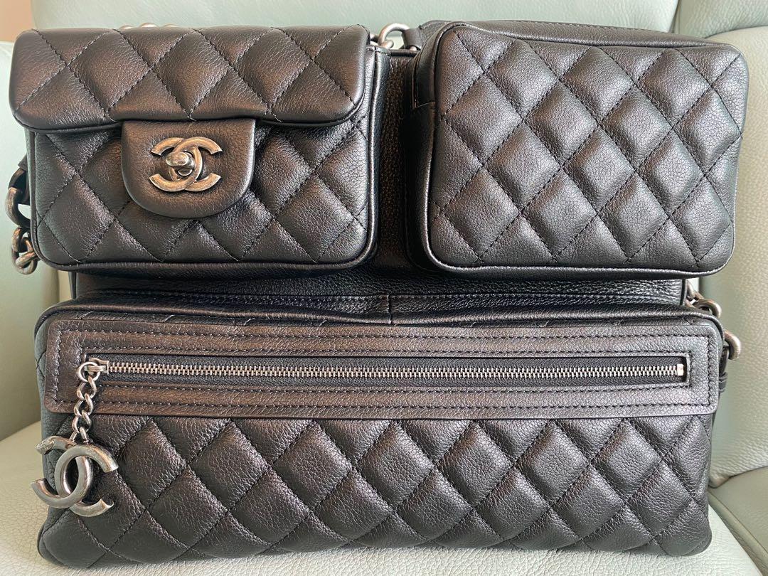 Chanel multi pockets flap bag limited edition