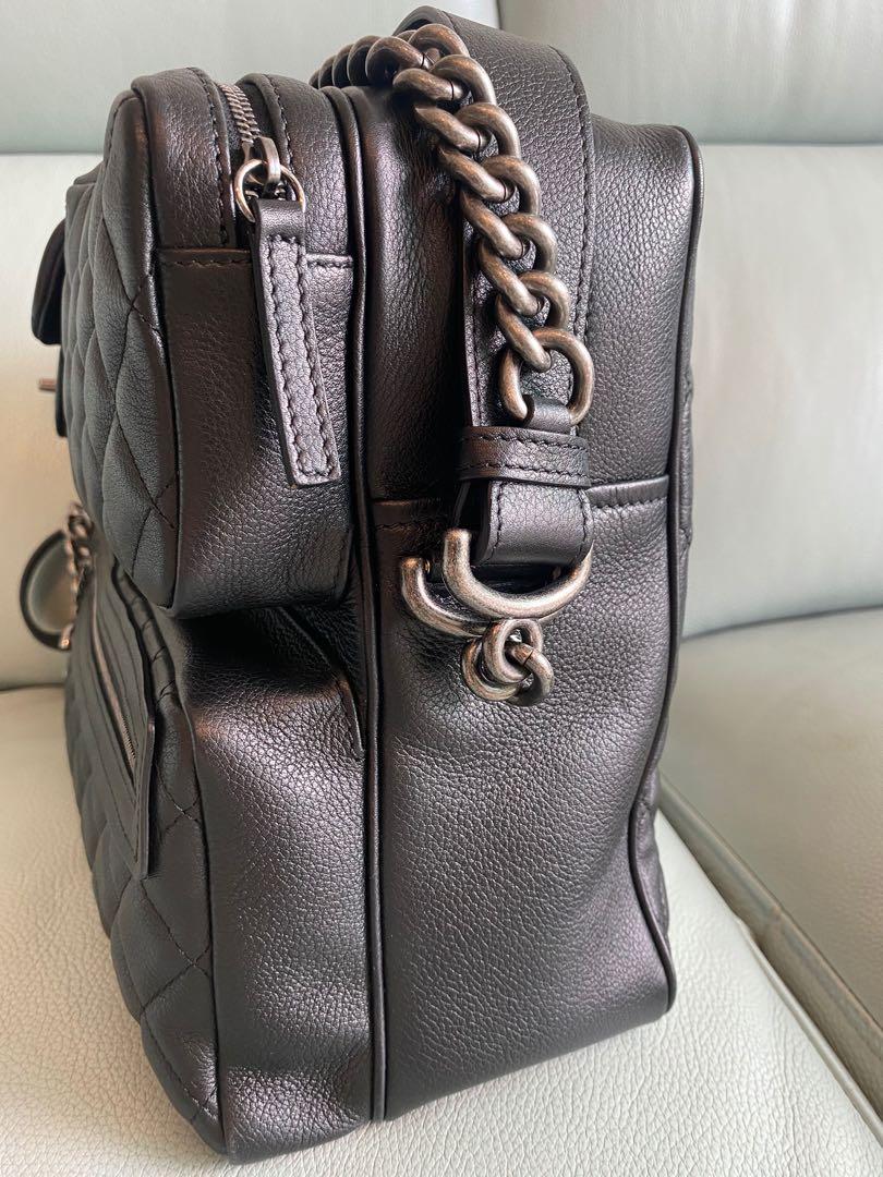 chanel crossbody messenger bag leather
