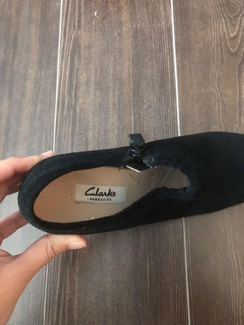 Clarks Narrative Black Heels Heeled Boot Women s Fashion Footwear Heels on Carousell