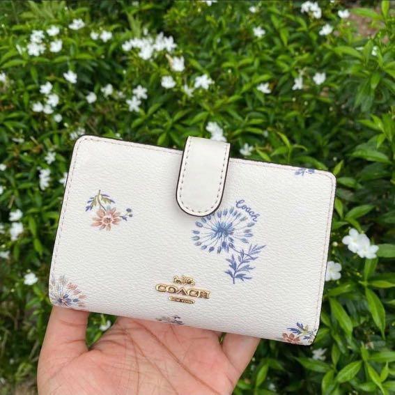 Coach Medium Wallet Dandelion Print Women s Fashion Bags Wallets Purses Pouches on Carousell