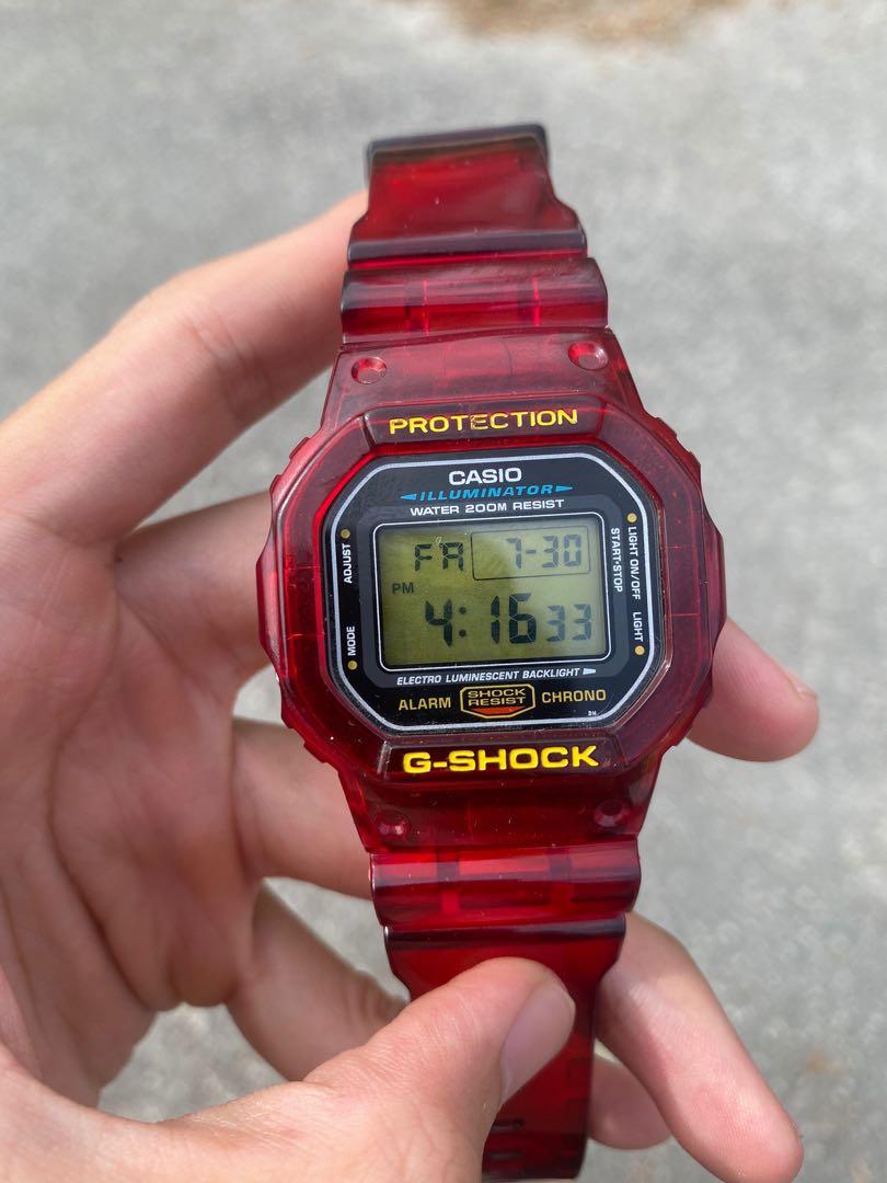Dw5600 custom deadpool Men s Fashion Watches Accessories