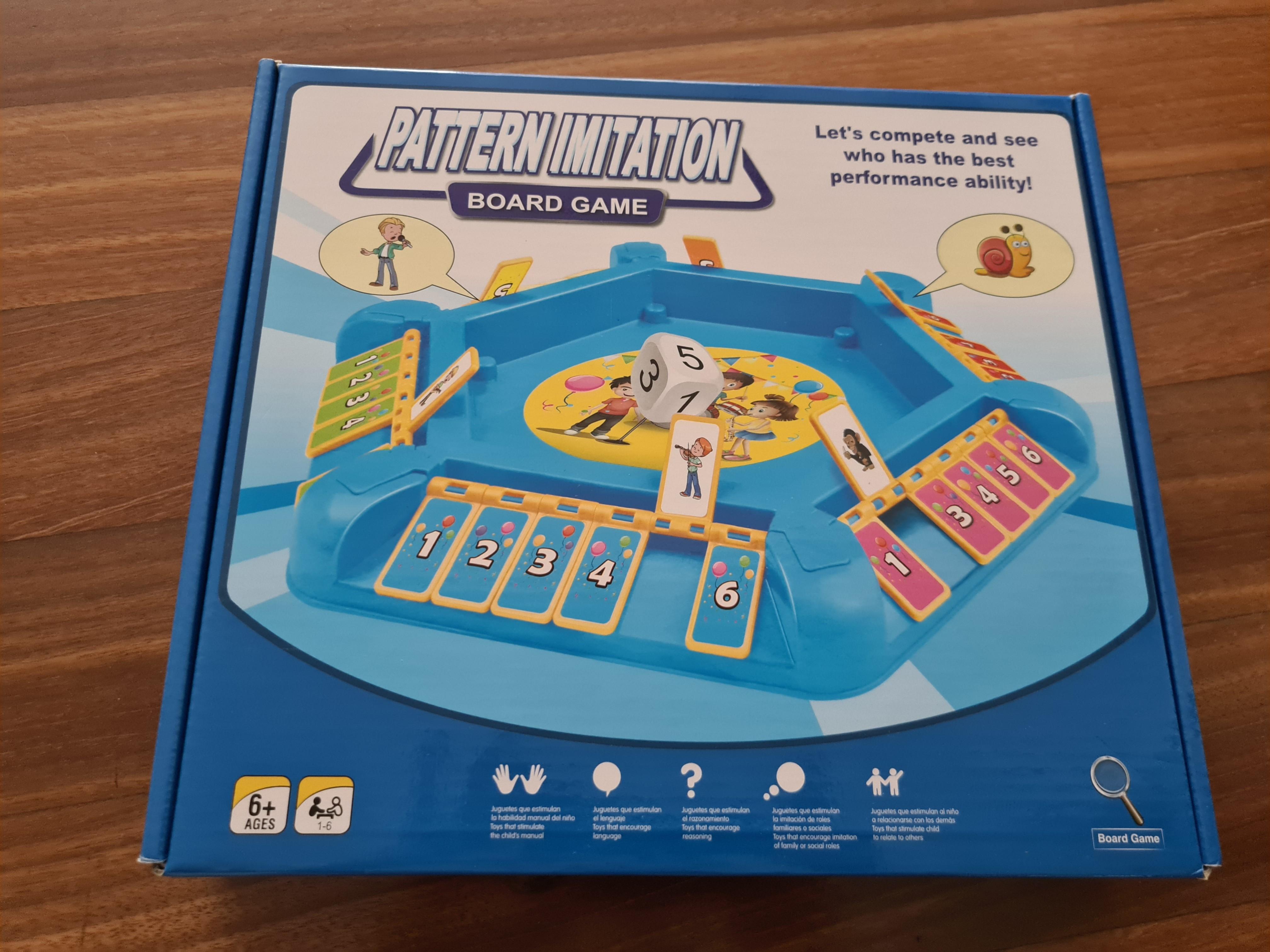 Educational mathematical skills. Pattern Imitation Board Game ...