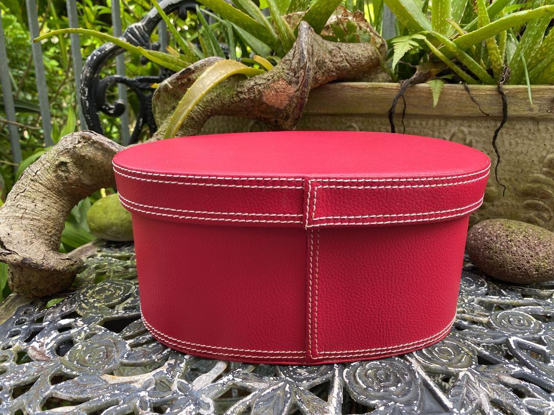 Elegant Red Storage Boxes, Gift Boxes, Special Oval shape, available in