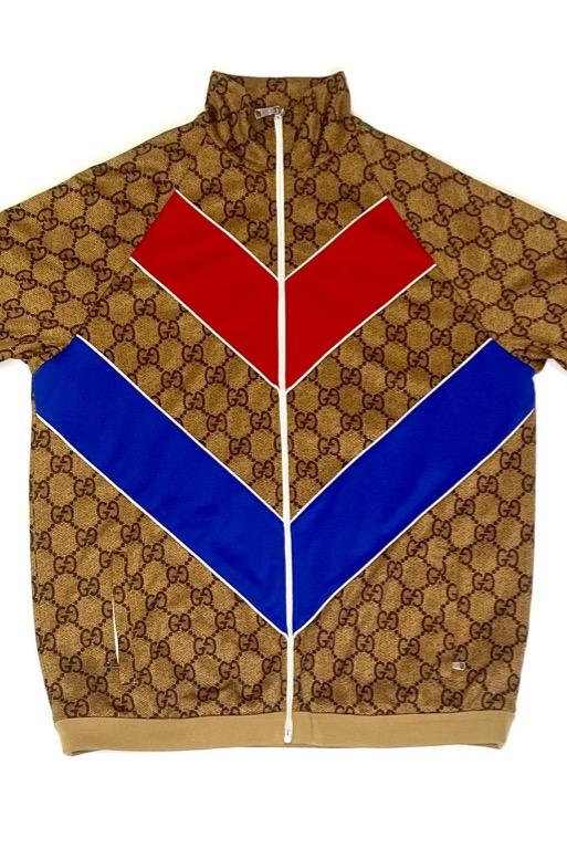Gucci Supreme Track Jacket in Brown