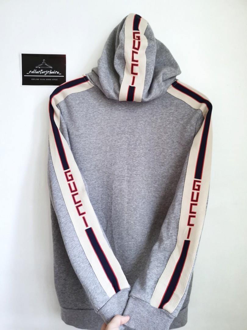 Gucci tape hoodie discount
