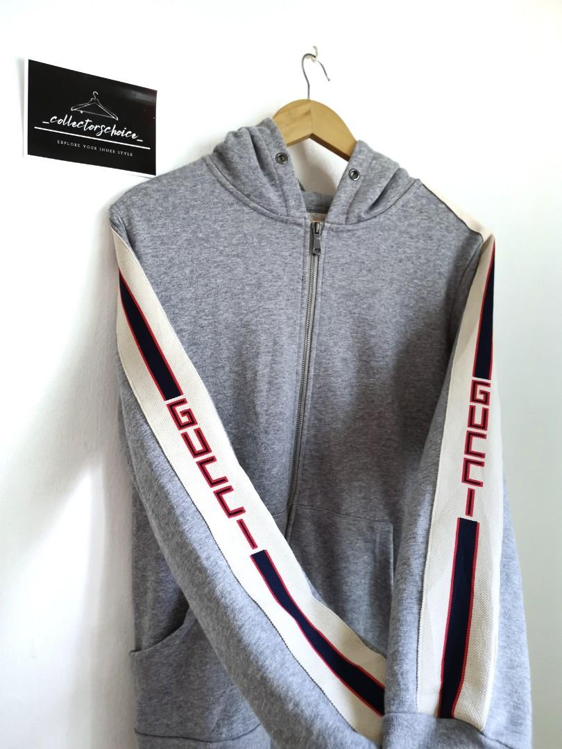 Gucci tiger tape hoodie Clearance