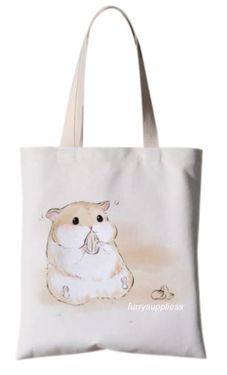 Hamster tote bags