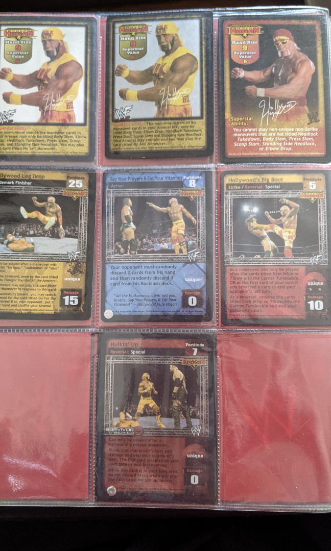 HULK hogan set raw deal WWE WWF card, Hobbies & Toys, Toys & Games on