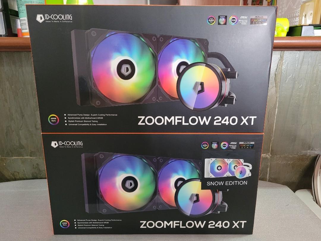 ID-Cooling Zoomflow 240XT AIO ARGB CPU Cooler, Computers & Tech, Parts ...