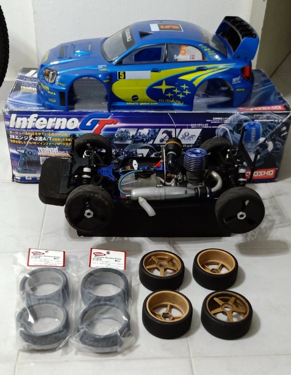 Kyosho GT1 nitro rc car 2speed 1 8 SUBARU Hobbies Toys Toys