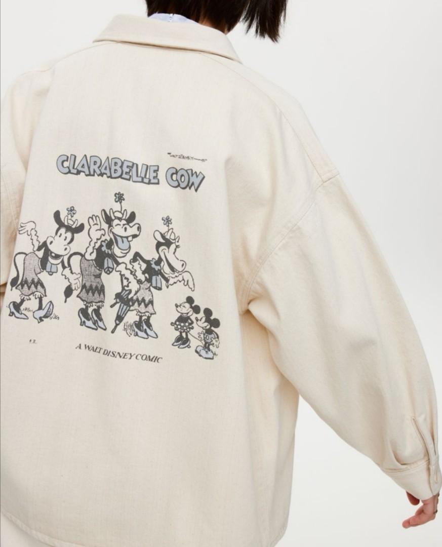 LF H\u0026M disney denim shirt jacket, Women 