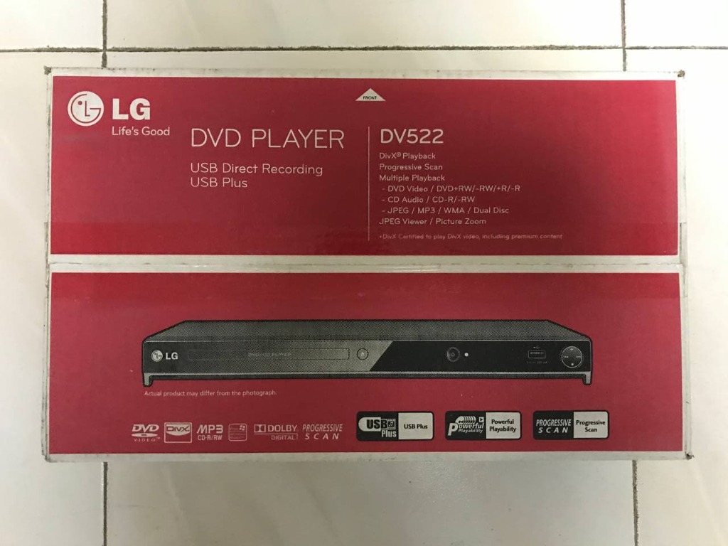 LG DVD player DV522, TV & Home Appliances, TV & Entertainment, BluRay