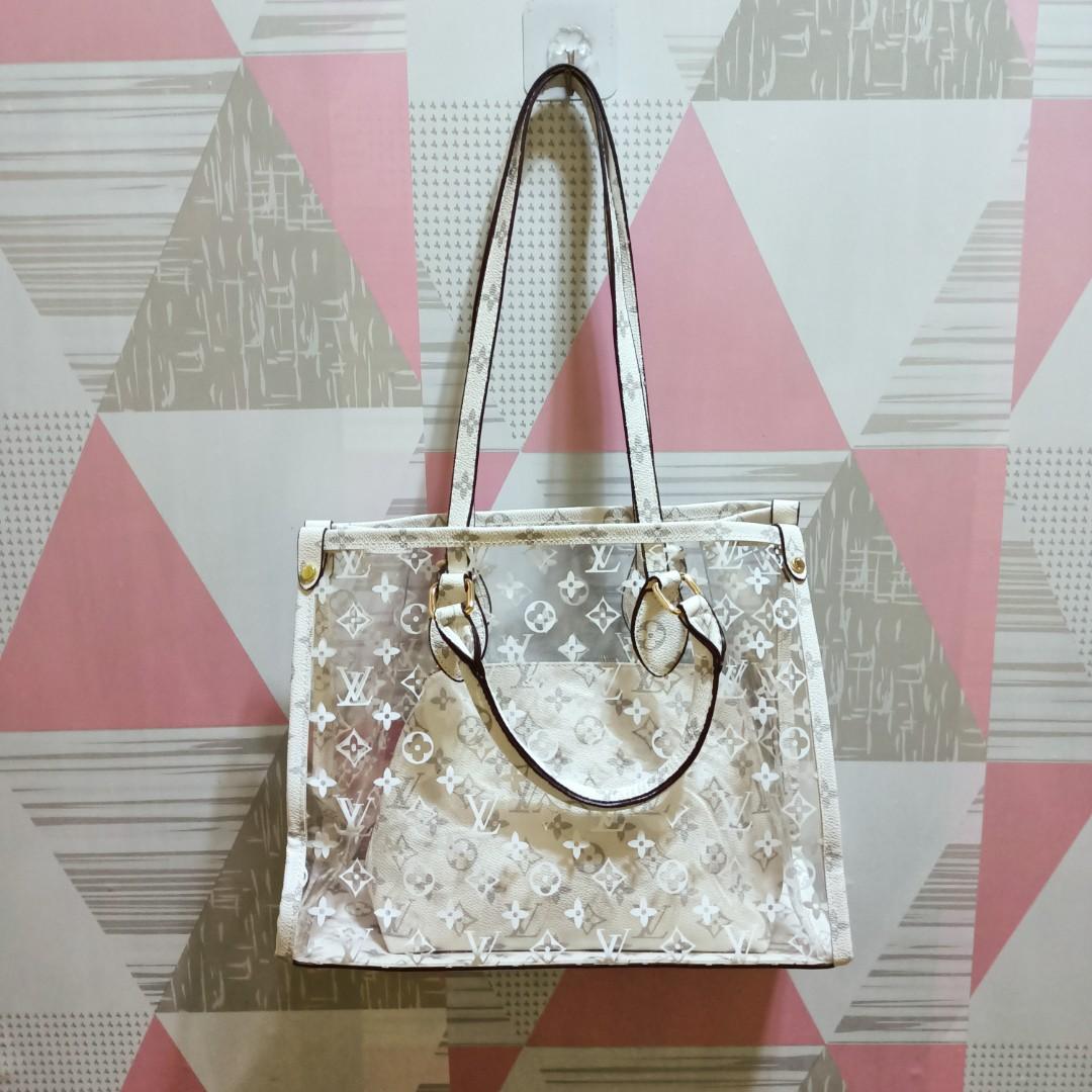 limited LV clear tote bag, Luxury, Bags & Wallets on Carousell