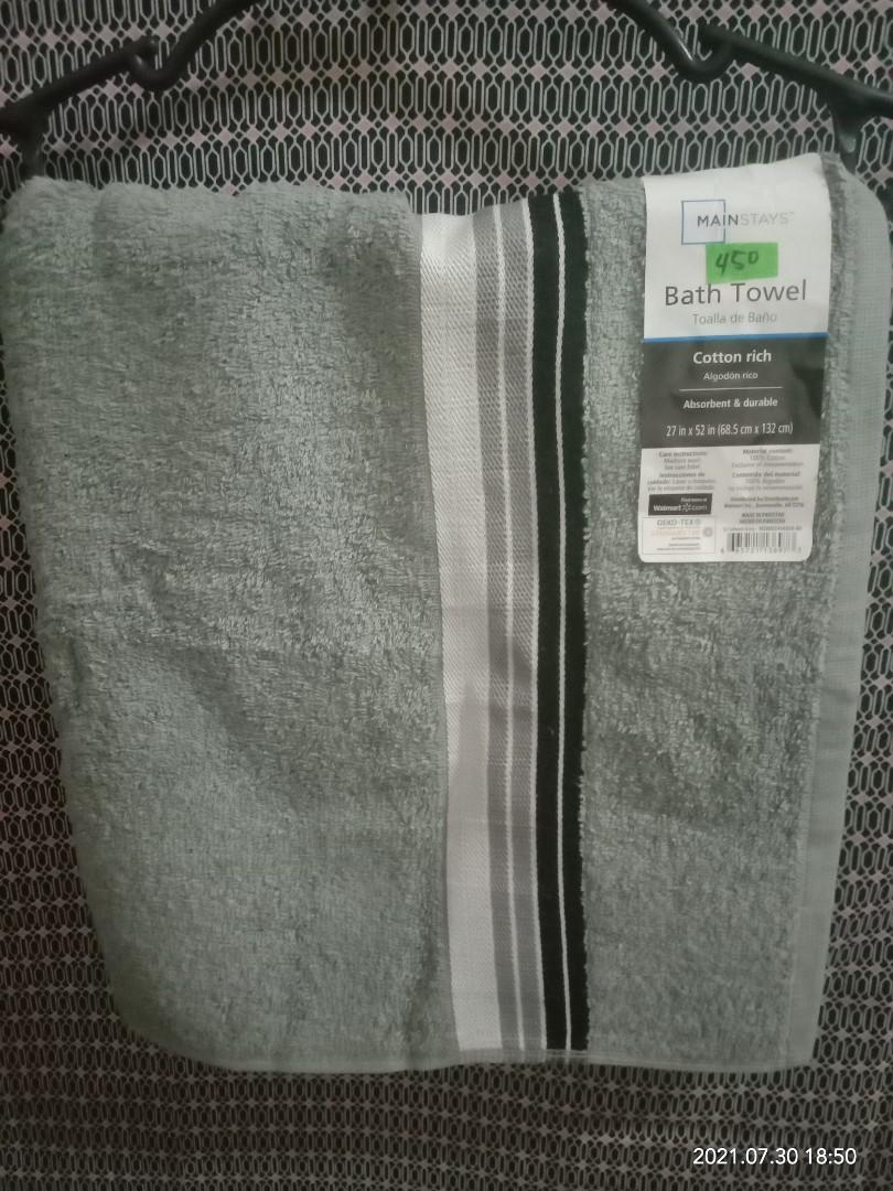 Mainstays bath towels 27 x 52 store