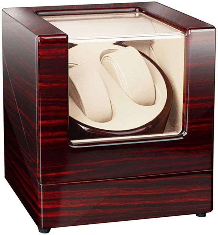 Maselex Double Watch Winder Box for Automatic Watches with Quiet Mabuchi Motor Dual Power Supply and 21 Rotation Modes Men s Fashion Watches Accessories Accessory holder box organizers on Carousell
