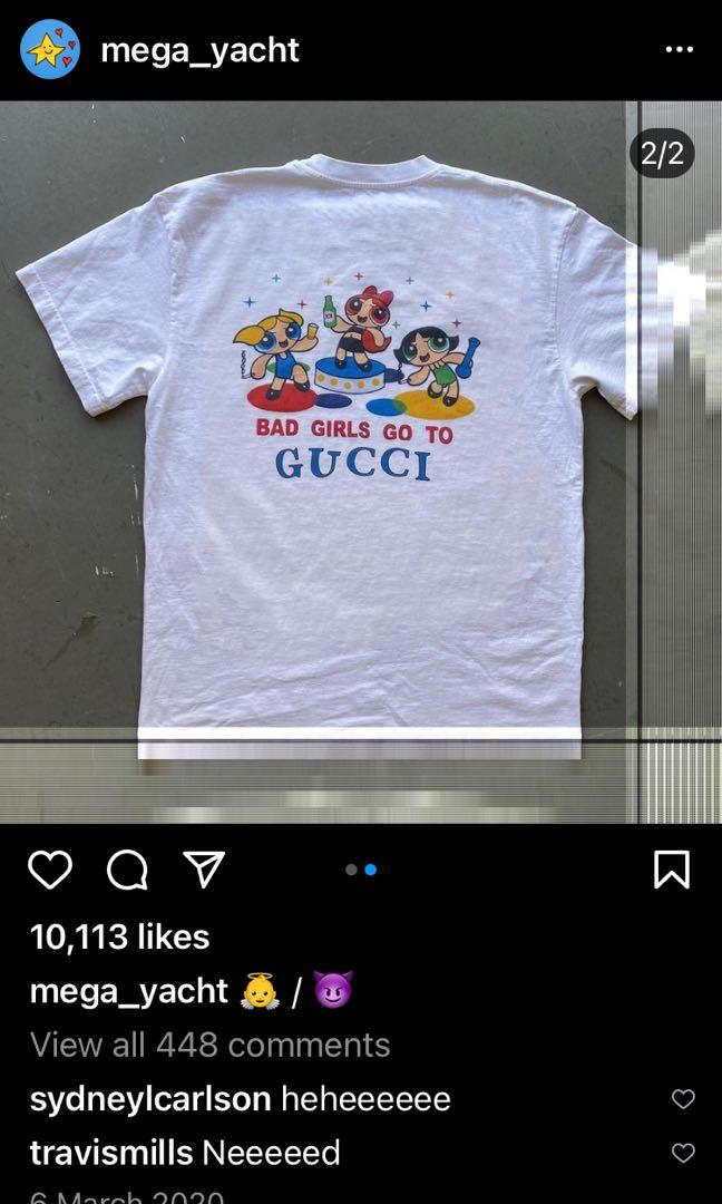 Authentic Mega Yacht Shirt All Good Girls Go To Chanel Bad Girls Go To  Gucci XL