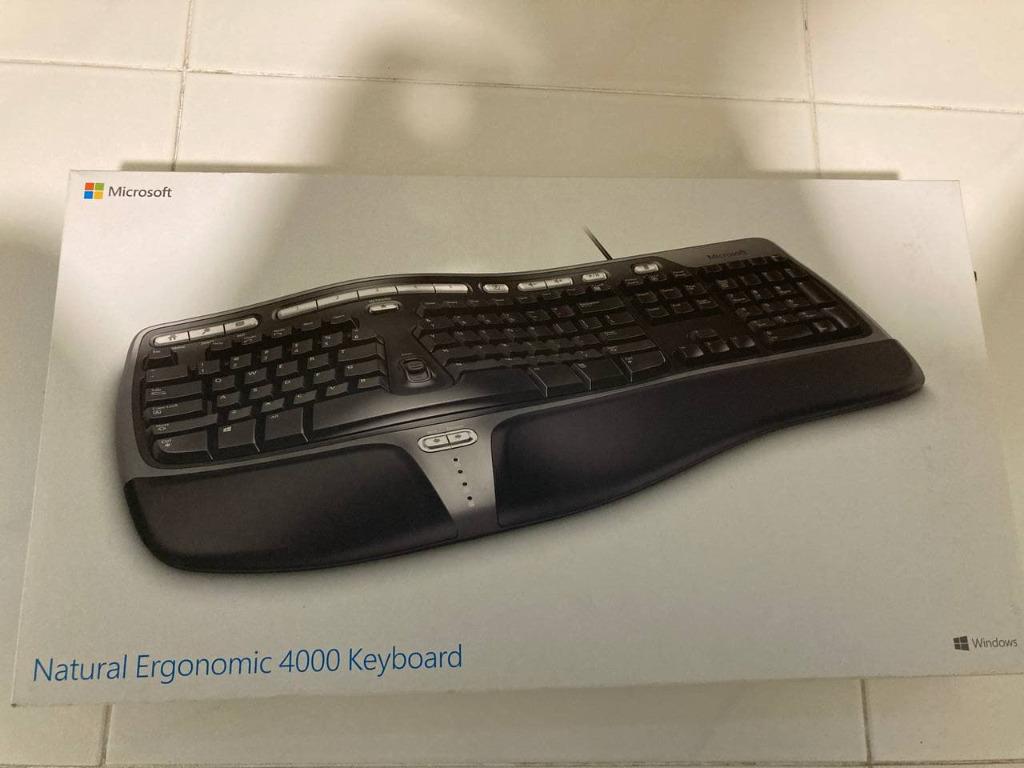 Microsoft Ergonomic 4000 Keyboard, Computers & Tech, Parts ...