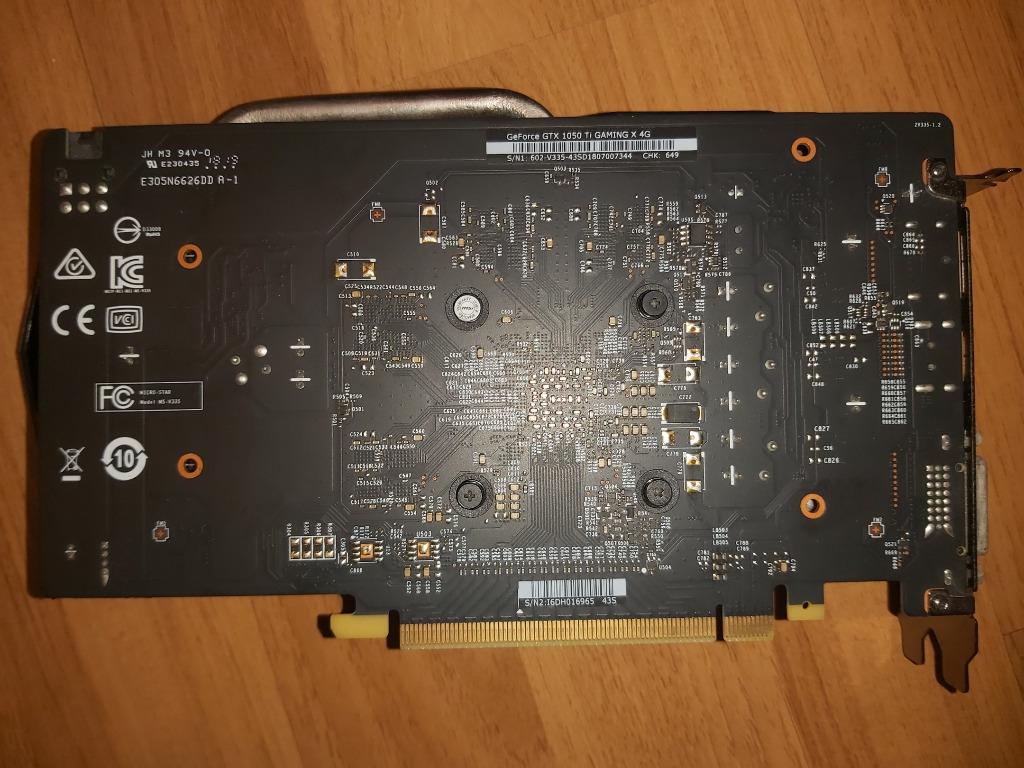 MSI GeForce GTX 1050 Ti 4GB Gaming X Like New Computers Tech