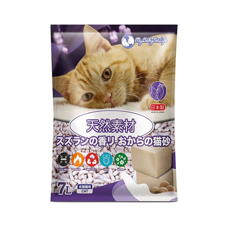 My Baby Pet Life 日本製鈴蘭香味豆腐貓砂7l 寵物用品 寵物飾物 Carousell
