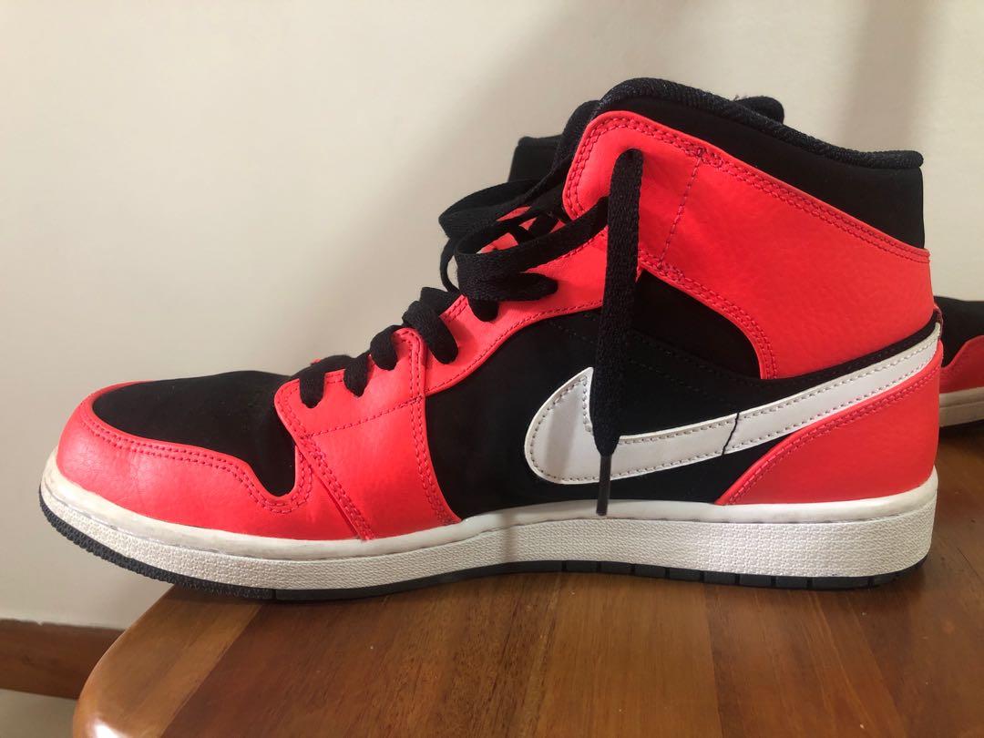 Nike Air Jordan 1 Retro Mid Infrared 23 Men s Fashion Footwear