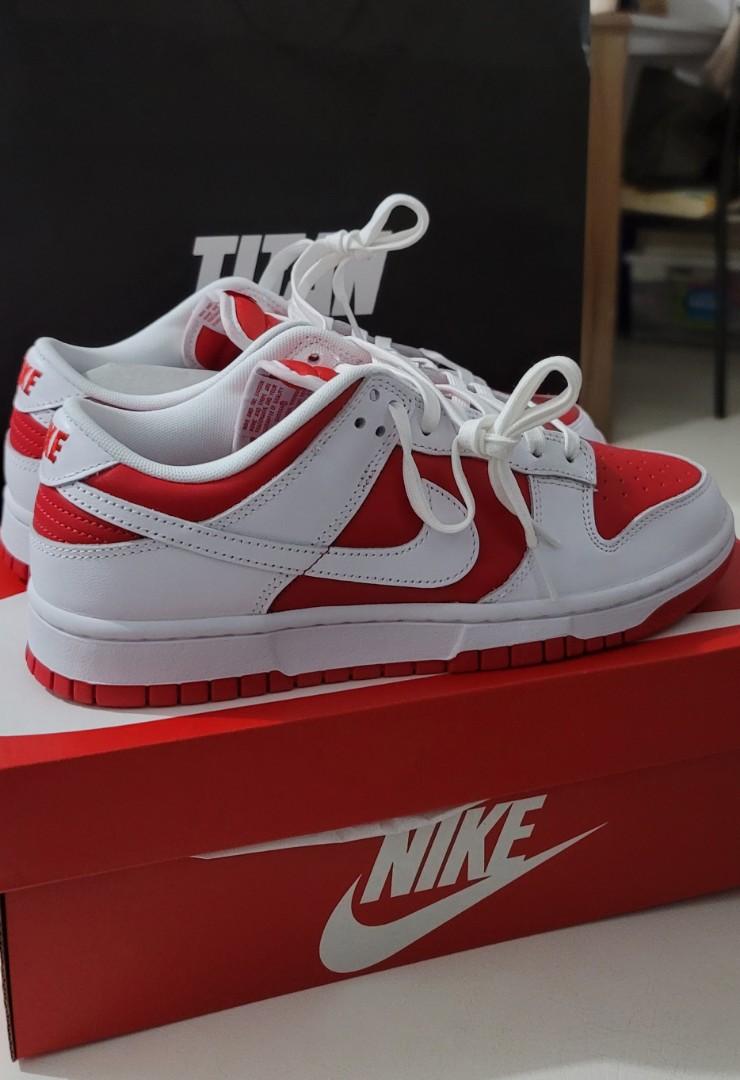 dunk low champion red