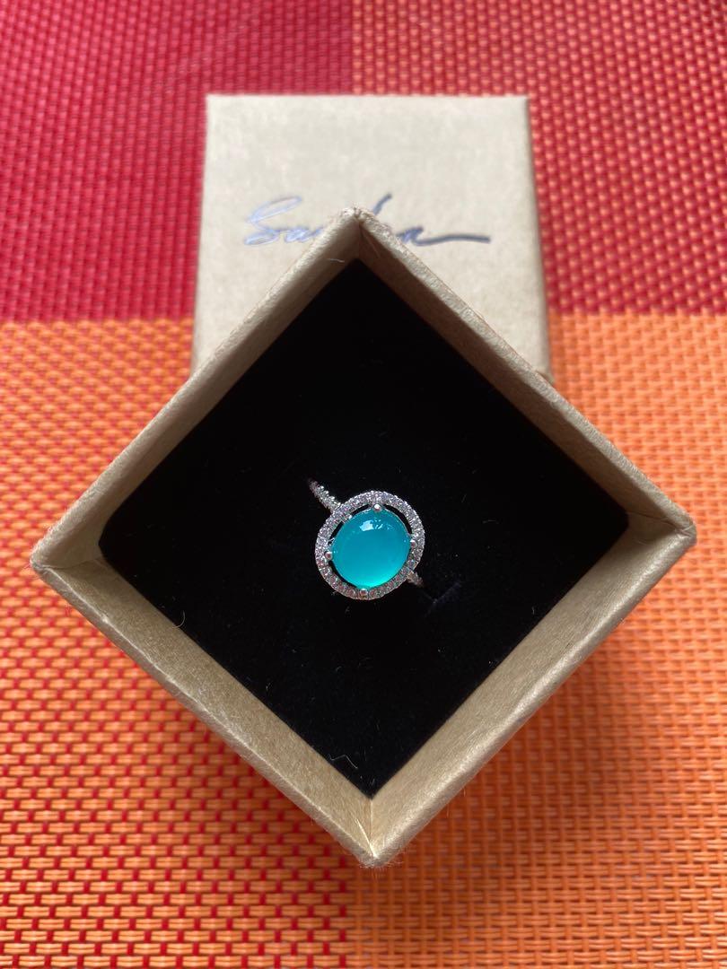 Chalcedony ring on sale