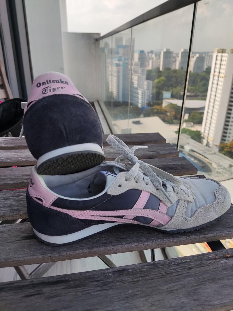 Onitsuka tiger Serrano Mid Grey Blossom Pink