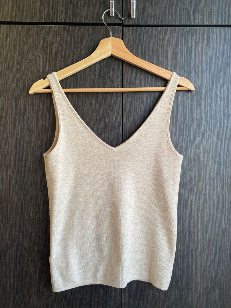 V-Neck Knit Tank - Our Second Nature