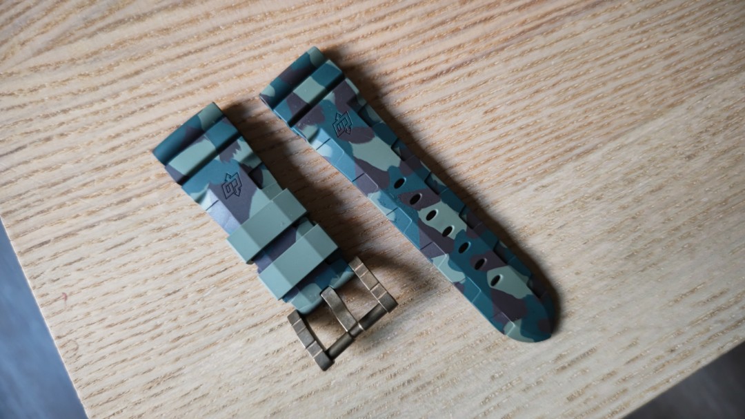 Panerai 26mm camo rubber strap Luxury Watches on Carousell
