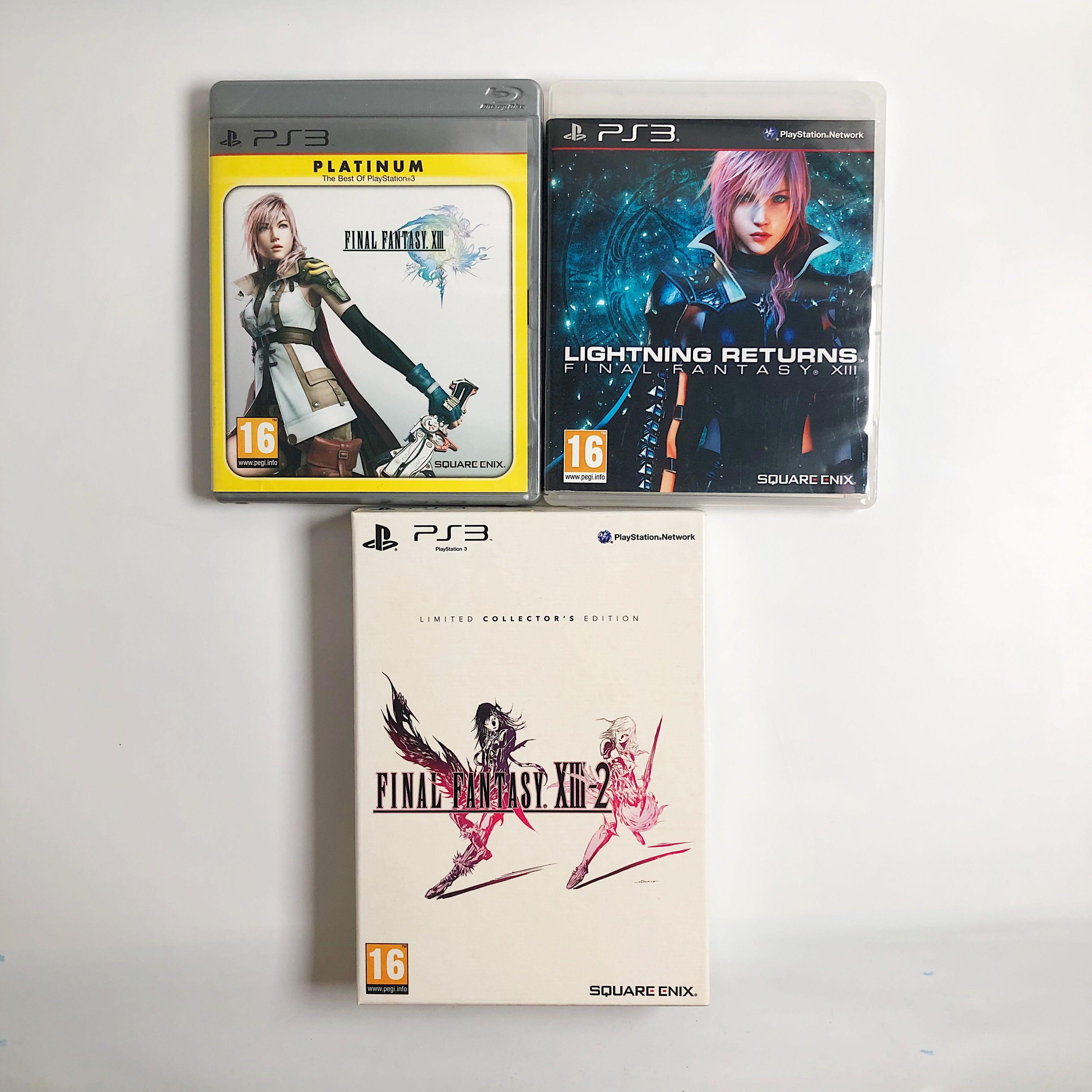 Playstation Ps2 Final Fantasy Xiii Xiii 2 Lightning Returns Set Of 3 Eu Ver Video Gaming Video Games On Carousell