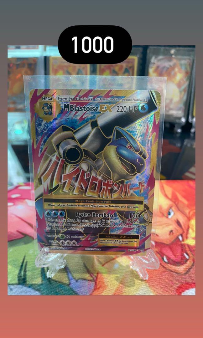 Pokemon Tcg M Blastoise Ex 102 108 Xy Evolutions Hobbies Toys Toys Games On Carousell
