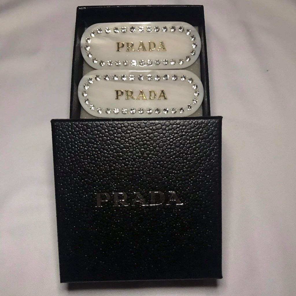 Prada Women's Plex Hair Clip - Black One-Size