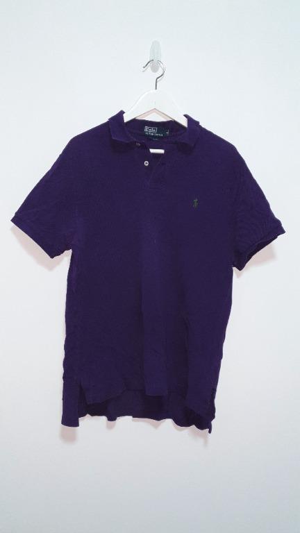 RTP 250 Polo Ralph Lauren Dark Royal Purple Polo Shirt Size L Men s Fashion Tops Sets Tshirts Polo Shirts on Carousell